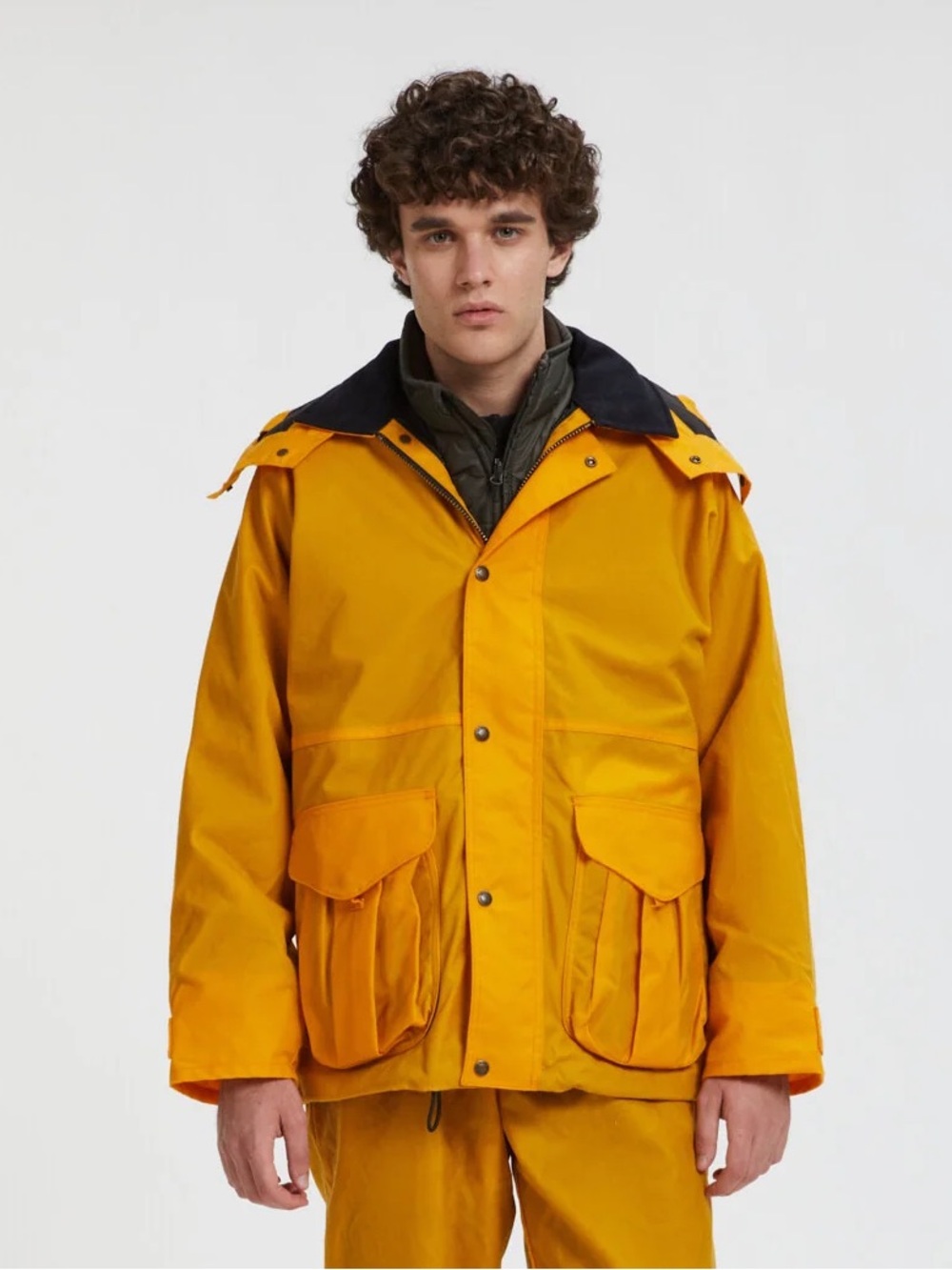 Filson Foul Weather Jacket - Larch Gold Waxed Canvas - XL Filson Rain Jacket